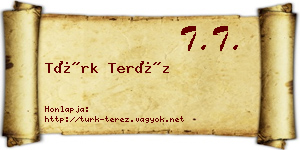 Türk Teréz névjegykártya