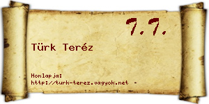 Türk Teréz névjegykártya