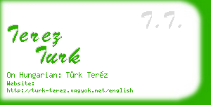 terez turk business card