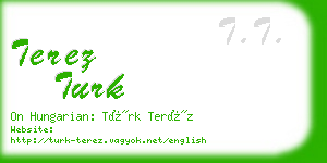 terez turk business card